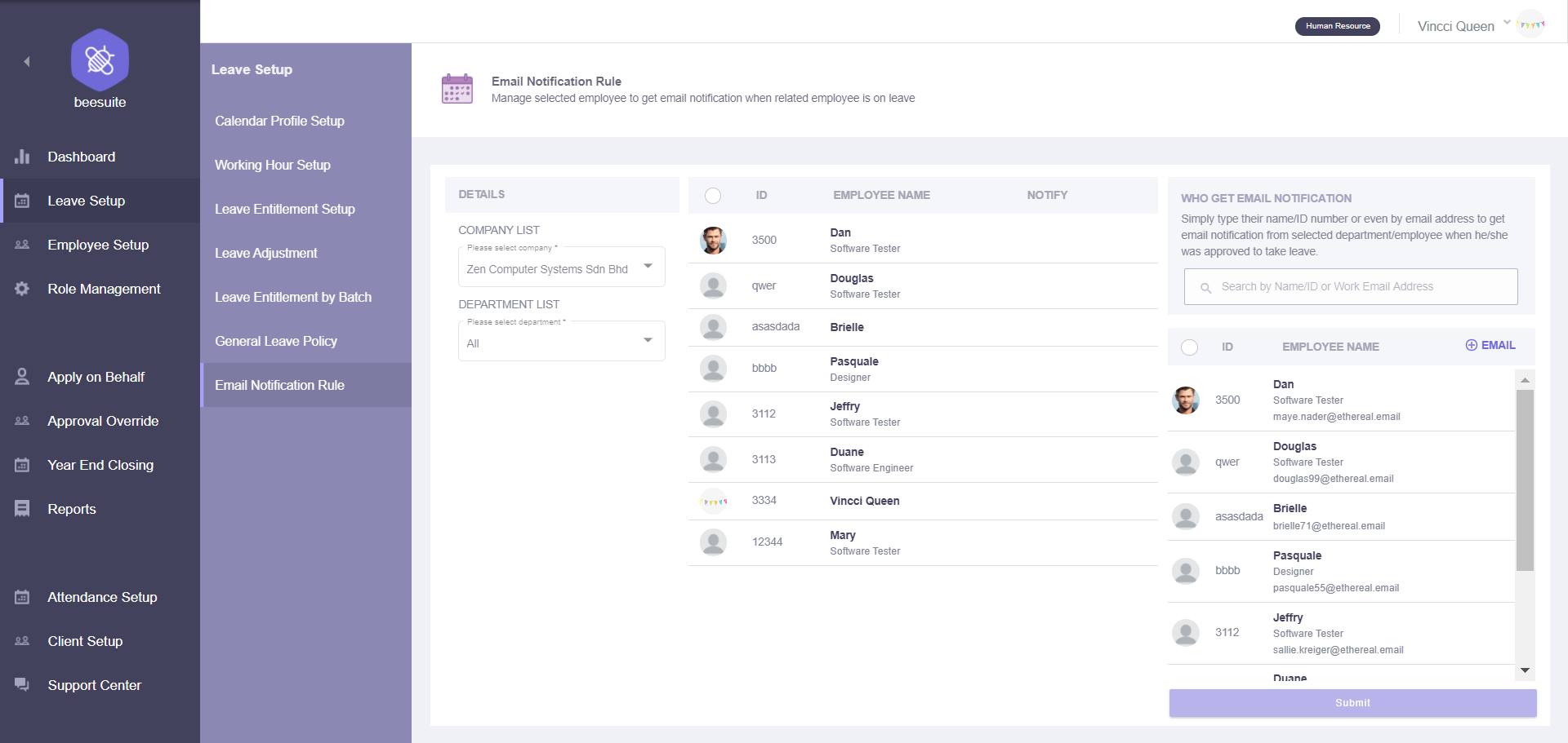 Email notification overview